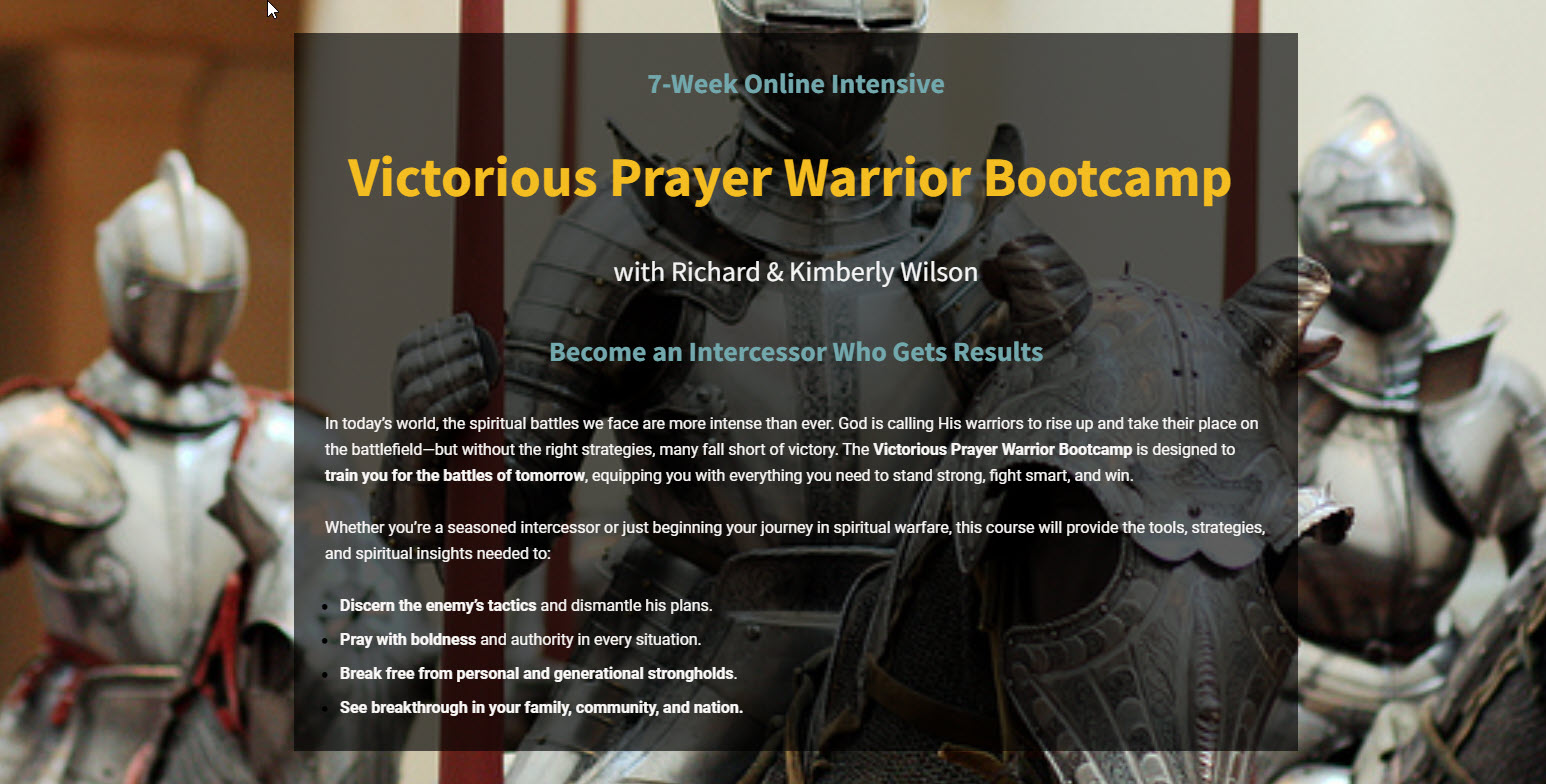 7-Week Victorious Prayer Warrior Bootcamp