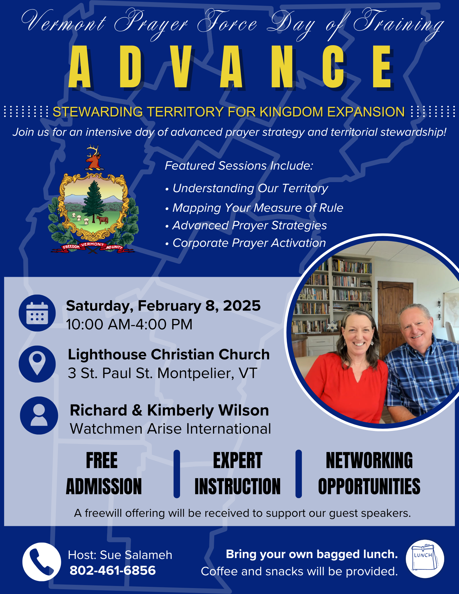 Vermont Prayer Force Day of Training: Advance! with Richard and Kimberly Wilson